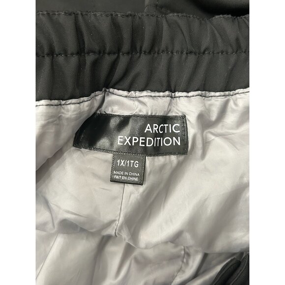 Arctic Expedition Quilted Womens Black Pants 1X Polyester Elastic Waist Warm Win - Picture 5 of 9